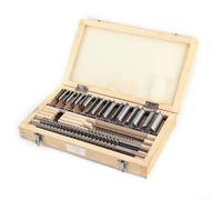 Volakebeing For 18-Piece For HSS Keyway Broach Set with Bushings and Shims for Imperial Sizes /8" to -/2", Includes 9 Neck Bushings and 5 Spacers, For CNC Metalworking