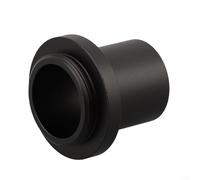 Volakebeing For 1X C-Mount Microscope Camera Adapter 23.2mm for CCD Digital Eyepiece Lens, Compatible with Biological and Stereo Microscopes, Metal Build, 25mm