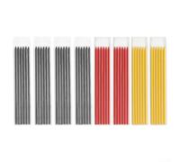 Volakebeing for 2.8mm Pencil Refills for Tracer - 48pcs Solid Deep Hole Marking Scribe Tools for Woodworking, Metal, Jewelry Carving - Black, Yellow, Red Set