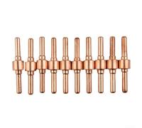 Volakebeing For 40 Pcs Air Plasma Cutter Consumables Extension Tips for -40 LGK-40 Torch CUT-40 50 with Ceramic Nozzle Swirl For Ring Electrodes Metal + Ceramic