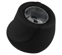 Volakebeing For 5 Speed Gear Shift Knob for Grande Punto 06-12 and Linea 07-15, Black & Red Plastic with Artificial Leather Handball, For Easy Installation No Tools(Black)