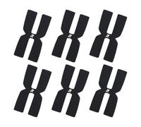 Volakebeing For 6 Pack Silicone Tennis Weight Tape 3g Balance Strips for Racket Sport, Compatible with Tennis Racquet, Black Red Green 2x4cm(Black)