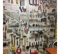 Volakebeing For 81-Piece Heavy Duty Pegboard Hooks Assortment for /8" and /4" Gridwall Panels, Rust-Resistant Steel Wall Storage Hooks for Tools, Cleaning