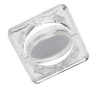 Volakebeing For Acrylic Coin Display Case for Collectible 4cm, Transparent Storage Box for Medals with Inner Holder, Fits 17-38mm Diameter, Pack(Rotating box)