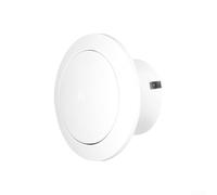 Volakebeing For Adjustable Air Vent Grille for Kitchen Bathroom - Round ABS Exhaust Valve Diffuser Cover, Compatible with 75mm 100mm 150mm Duct Outlet, White(75mm)