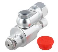 Volakebeing for Airless Sprayer Valve 287030 with 25cm Extension Rod, High Pressure Spray Parts, 180° Swivel Joint, Anti-Spit Locking Shut-Off for 7/8"(C)