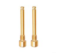 Volakebeing For Alloy Disc Brake Threaded Pin Insert Bolts for, Compatible with Threaded Oil Reservoir Systems, 3mm Hex Tool, 2-4 N·m Torque(Gold)