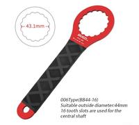 Volakebeing For Bb52 Bracket Tool Bb Bb44 Removal Wrench Multispecification Ii Bb49 For Hollowtech Bsa30 Compatible Bottom Bb46 Bb39 Bb41 Axle Aluminium Alloy Nonslip Handle (06 (BB4416) Red)