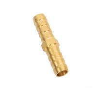 Volakebeing For Brass Hose Connector Fittings 6/8/10/12mm Straight Pipe Joints for Air Water Oil Industrial Plumbing Applications Solid Forged Brass Flow Adapter(8mm)