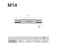 Volakebeing For Broken Tap Extractor Set for M5-M22, Hex Double Head Screw Remover Tool, Alloy Steel Left-Handed Tap for Stripped Screws, 7-Piece (M5, M6, M8, M10,(7)