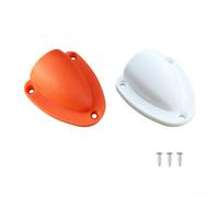 Volakebeing For Clam Shell Vent Cover for Marine Use, Nylon Cable and Wire Gland Outlet for Boating and Sailing, Weather Resistant Splash Proof Ventilation(Orange Large)