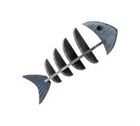 Volakebeing For Coastal Blue Fishbone Wooden Floating Shelf, Handmade Vintage Wall-Mounted Storage for Farmhouse and Beach Decor, Fade-Resistant Herringbone Design(A)