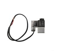 Volakebeing For Compact Air Compressor Solenoid Valve with 220V Control, Exhaust and 3-Way Check Valve for Silent Operation, Iron or Plastic Cover Option, 60 cm(Plastic Cover)