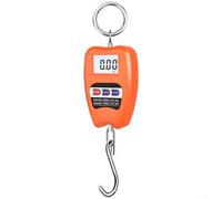 Volakebeing For Digital Hanging Scale with LED Display, 200kg Capacity Aluminum Alloy Weighing Scale for Luggage and Industrial Use, Portable Electronic Crane Scale(Orange)