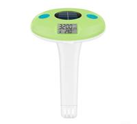 Volakebeing For Digital Solar Powered Pool Salinity Meter and Floating Thermometer for Continuous Water Quality, 0-9990 ppm, 0.0-50.0°C, No Battery