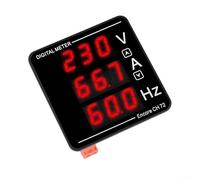 Volakebeing For Digital Voltmeter Ammeter Frequency Meter 50-500V AC 0-120A 10-99.9Hz Red LED Display for Industrial Power, CH72VAHz120A