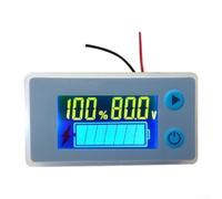 Volakebeing For Digital Voltmeter Tester for 12V 24V 36V 48V Lithium and -Acid Batteries, Battery with Color LCD Display, Sensor, Reverse(48V)