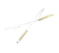 Volakebeing For Fly Tying Bobbin Threader Tool for Fishing Line Winding, Stainless Steel and Brass Finisher Needle for Fly Fishing Tackle, 14 cm Outdoor