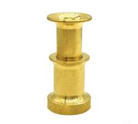 Volakebeing For Fly Tying Hair For Stacker Tool for Fishing Fly Accessories, Brass Hair Alignment Device for Creating Even Feathers and Fibers, S & L Sizes(L)