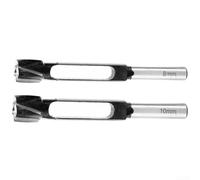 Volakebeing For High Speed Steel Dowel Cutter Tenon Drill Bit 8mm and 10mm for Woodworking, 2-Piece Set, 140mm Length, Compatible with For HSS Tools