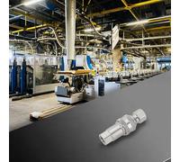 Volakebeing for Hydraulic Quick Connect Coupler M14x1.5mm Female Thread Pipe Fitting for Hydraulic Hose Coupling Carbon Steel 36mm and 58mm Set