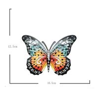 Volakebeing For Large Metal Butterfly Wall Art for Garden Home Decor, Outdoor & Indoor Use, Rust-Resistant Sculpture for Patio, Porch, Living Room, Bedroom, Wedding(12.5 * 16.5cm)