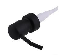 Volakebeing For Metal Soap Liquid Lotion Dispenser Replacement Head with Tube for DIY Jars Containers, 10 cm Length, 11 cm Tube Length, Compatible(Black)