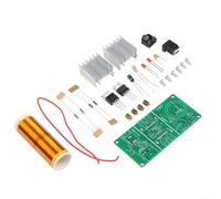 Volakebeing For Mini Coil Plasma Speaker Electronic Kit 15W, DIY Circuit for Music Playback and Arcing Effects, Compatible with 3.5mm Audio Input, DC 15-24V Power