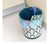 Volakebeing For Plastic Bin Bag Clips for Kitchen Trash Can - 4 or 10 Pack Waste Bin Bag Holder, Secure Garbage Bag Fasteners with Notch Design, Reusable Clamps to(4Pcs,Green)