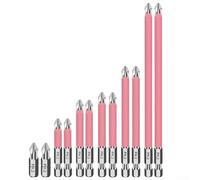 Volakebeing for Premium Magnetic Screwdriver Bits Set 25-150mm PH2 Alloy Steel Anti-Slip Drill Bit for Drivers Electric Screwdrivers Compatible with Cordless(12pcs)