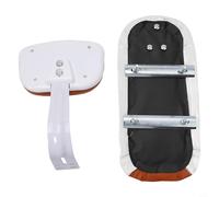 Volakebeing For Rear Saddle with Back Rest, Handle and Pedals, Alloy Steel Frame for Mountain Bikes and Ebikes, 34 cm x 16 cm, Compatible with(brown saddle)