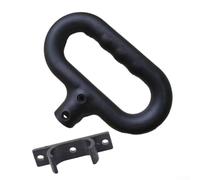 Volakebeing For Replacement Push Pull Handle Bar for Camping Wagon Cart Trolley with Fixed Buckle - Black Plastic Replacement Part Compatible with Type A(Round A style)