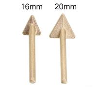 Volakebeing for Replacement Tips for 80W Plastic Welding Iron - 2 Pack, 16mm and 20mm Steel Tips Compatible with TPO TE0 PP Auto Bumper Repair Tools, Gold Color