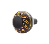 Volakebeing For Rocker Knob Handle for DAIWA Fishing Reel Power Handle - 30mm, 35mm, 38mm Sizes, Cold-Forged For Aero Aluminium, Anodized Finish, Lightweight &(35MM black gold)