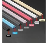 Volakebeing For Silicone Water Barrier Strip for Curbless Showers - 30mm High Flexible Seal for Wet Room Dry/Wet Separation, 50cm/100cm/200cm (Black, Blue,(khaki 50cm)