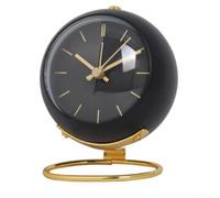 Volakebeing For Simple Desktop Alarm Clock for Bedroom with Silent Operation and Glow-in-the-Dark Display, For Easy to Read Mute for Students, Office, Home(Black)