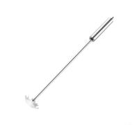 Volakebeing For Stainless Steel Long Handle BBQ Grill Scraper, Bristle- Barbeque Cleaning Tool for Round, V-Shaped and Square Grates, Outdoor Grill