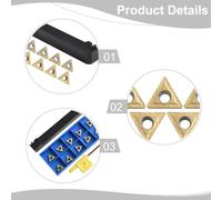 Volakebeing For STGCR 1212H11 Lathe Tool Holder for TCMT110204 Inserts, 12x100mm Shank, Right Hand Cutting, Carbon Steel Workholding for CNC Metalworking, with