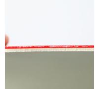 Volakebeing For Table Tennis Rubber Sponge Cover, Reverse Glue MAX Thickness, Hard 15 Speed 14 Control, Black/Red, for Ping Pong Paddle Racket(Red)