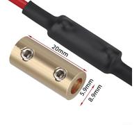 Volakebeing For Wire Connector Kit for -16mm² Wires, Butt Splice Terminal 10-80A, Thickened Copper Quick Connectors for Automotive Marine Electrical(80A (round))