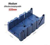 Volakebeing For Woodworking For Mitre Saw Box for 45° and 90° Angle Cuts, ABS Plastic Clamping Tool for Skirting Boards, Picture Frames, DIY Projects, Compatible with(Medium)