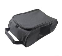 Volakebeing Golfing Bag with 33x22x15cm Mesh Format Shoe Carrier Sports Footwear Holder Polyester Carryable Breathable Storage Organizer for Travel (Black)