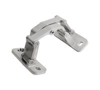 Volakebeing Heavy Duty Stainless Steel Invisible Door Hinge 165 Degree Opening Concealed Fire Rated Adjustable Stone Door Hardware 304 Steel Construction(S(70KG))