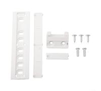 Volakebeing Integrated Fridge Door Slide Mounting General Bracket Installation Fixing Kit,Built in Refrigerator Slide Rails, Mobile Glide Mechanism for Fridge Shelves Space Optimization White