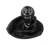 Volakebeing Interior Upgrade（5speed Leather Gear Shift Knob for Seat 4th Gen 5/6 Speed Manual Gear Handle with Well-Designed Grip Black Car Gear Lever and Replacement