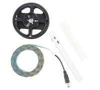 Volakebeing LED Motion Sensor Light Strip with Human Body Infrared and Light Control, Adjustable Timer, Waterproof IP65, Flexible Silicone with USB or Battery Power(white light-2M)