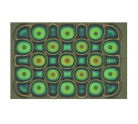 Volakebeing Magnetic Field Viewer Film 25mm 30mm 50mm Pattern Display Membrane Card Detector for Scientific Research Educational Tool Quality Control Product Demonstration(green 50mm*75mm)