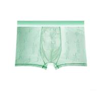 Volakebeing Men's Ice Silk Mesh Boxers See-Through Trunks XL | for Ice for silk fabric, 95% polyamide 5% spandex, ultra-thin mesh, cool touch, size XL available