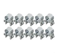 Volakebeing Mini Hose Clamps Nut and Bolt Fuel Line Clamps for for Small Diameter Pipe Clips Petrol Diesel Air 10pcs Carbon Steel Galvanized 7-9mm 9-11mm(9-11mm)