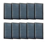 Volakebeing Mini Solar Panel 5V 30mA Power Cell DIY Electronics Project Kit for Home Science Models Display Battery Charging Solar Energy Components 53x30mm 10 Pack